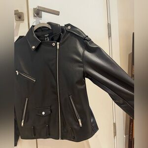 Faux leather jacket